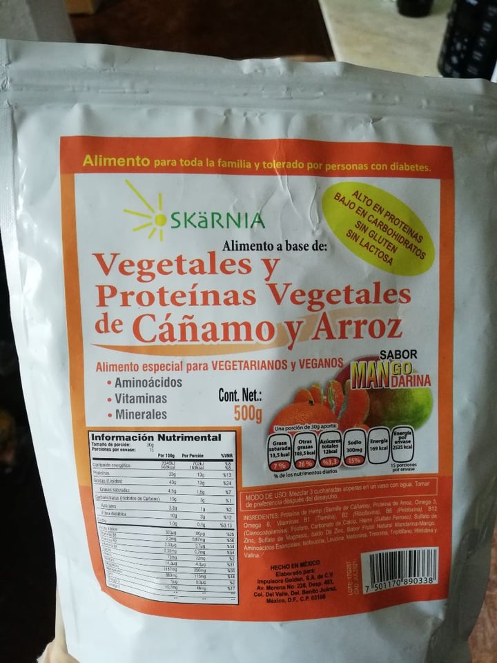 photo of Skarnia Proteína Vegetal shared by @irmamezcua on  30 Nov 2019 - review