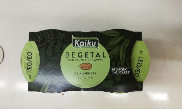 review photo of Kaiku Begetal yogurt con lima shared by @yolivegan on 21 Feb 2020 - review