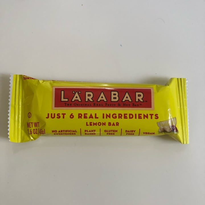 photo of Larabar Larabar Lemon Bar shared by @happy2bvegan on  05 Mar 2022 - review