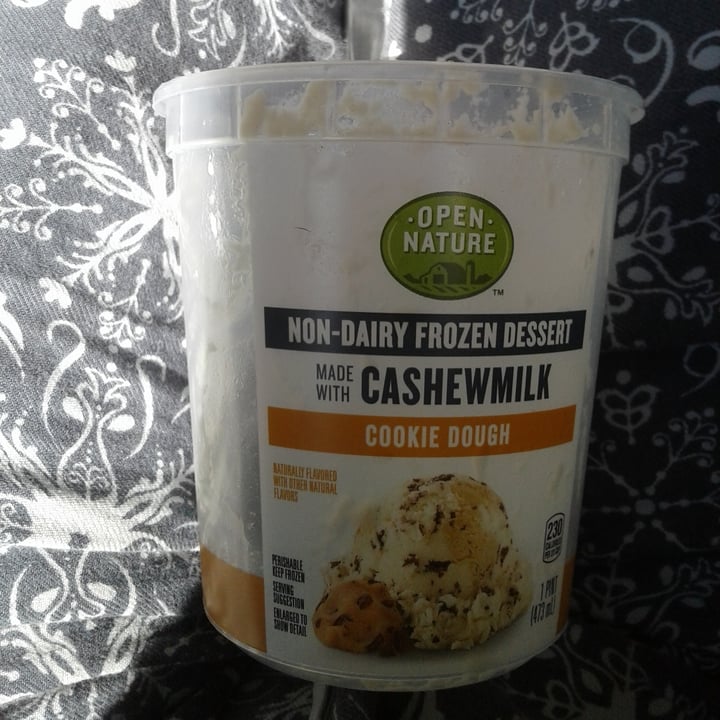 photo of Open Nature Cookie Dough Cashew Milk Ice Cream shared by @earthtoerikka on  29 Apr 2020 - review