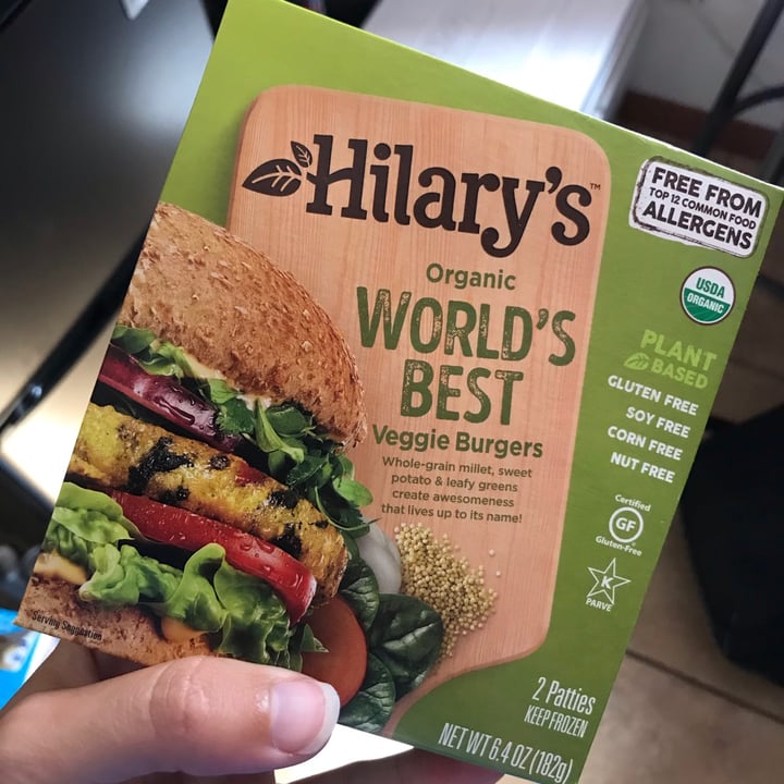 photo of Hilary's Organic World’s Best Veggie Burger shared by @curvycarbivore on  26 Jun 2020 - review