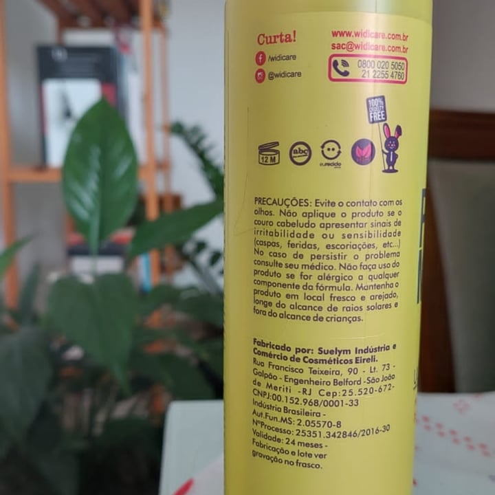 photo of Widi Care Phyto manga Condicionador shared by @evenilton on  10 May 2022 - review