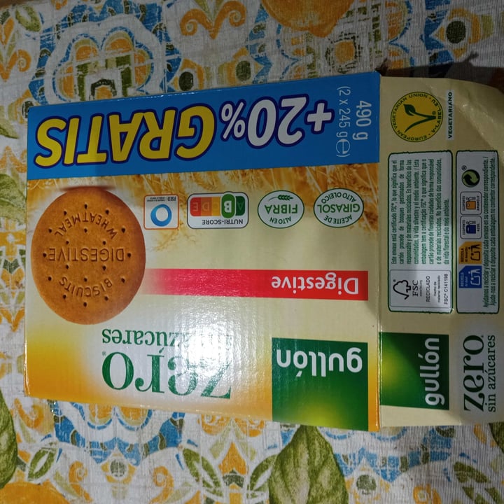 review photo of Gullón Digestive Zero sin azúcares shared by @mariagiralt on 03 Sep 2021 - review