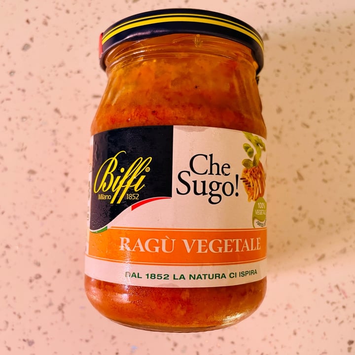 photo of Biffi Che Sugo! Ragù Vegetale (in vetro) shared by @laceliacavegana on  13 Jul 2022 - review