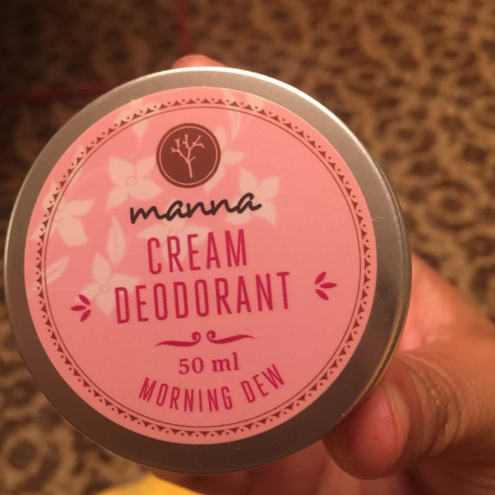 photo of Manna Natural Cosmetics Cream deodorant  Morning Dew shared by @frida on  11 Oct 2020 - review