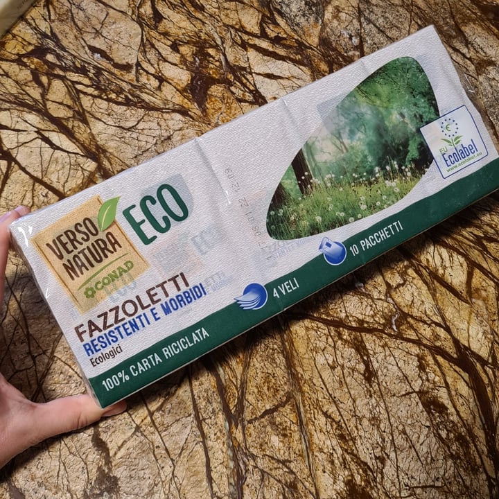 photo of Verso Natura Eco Conad Fazzoletti di carta shared by @valeinwonderland on  15 Apr 2022 - review