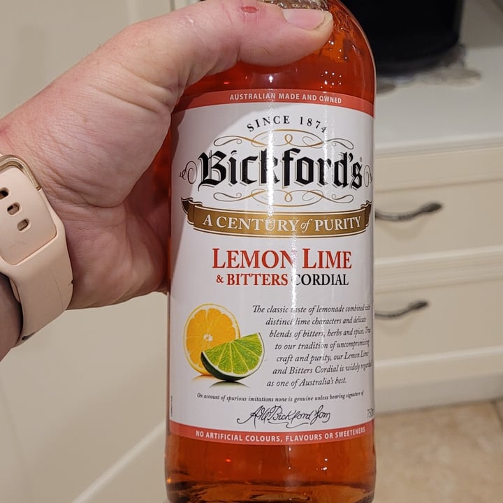 photo of Bickford’s Lemon Lime Bitters Cordial shared by @lisellef on  21 Oct 2022 - review