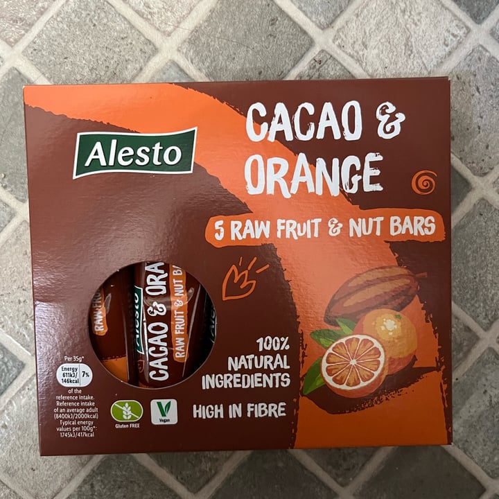 Alesto Cocoa & Orange Raw Fruit & Nut Bar Review abillion