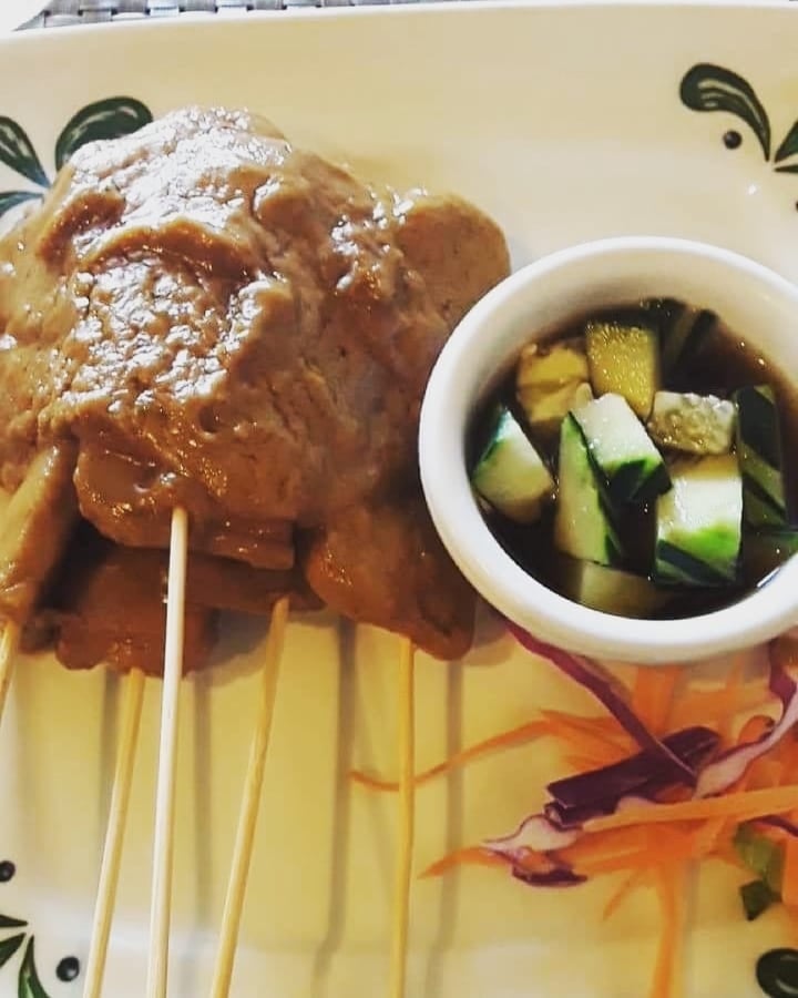 review photo of Thai Vegan (Closed) Chicken Satay shared by @kelseysanimals on 18 Jan 2020 - review