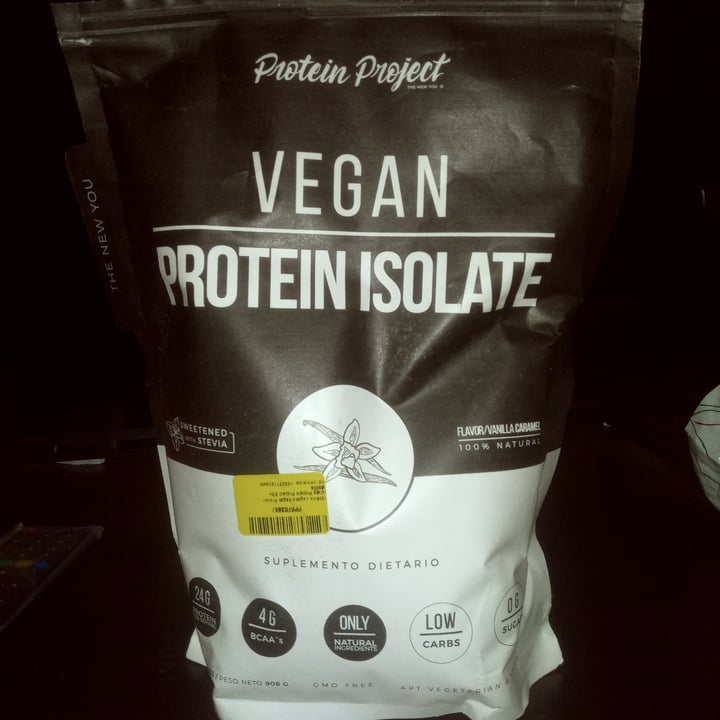 photo of Protein Project Vegan Protein Isolate Sabor vainilla Caramelo shared by @sweetbunny on  11 Oct 2020 - review