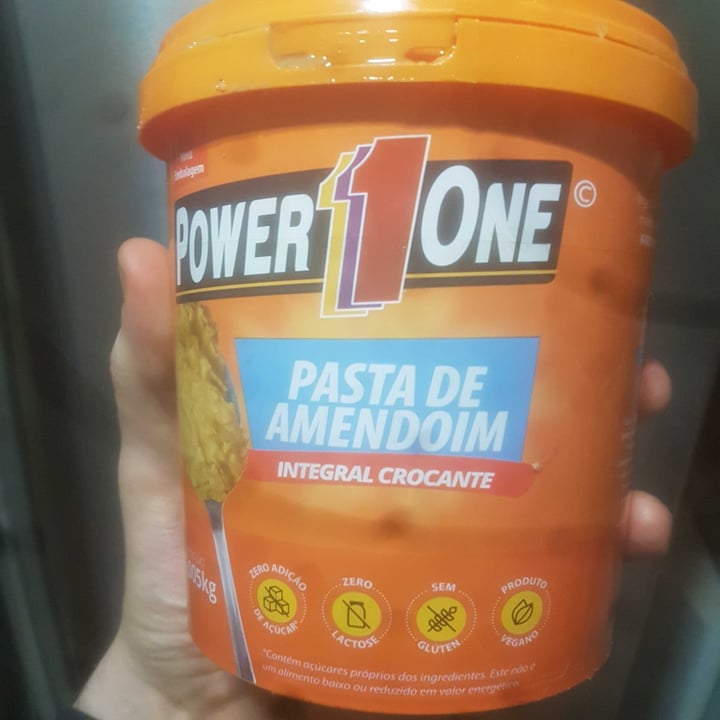 photo of Power One Pasta De Amendoim Integral Crocante shared by @veg4i20 on  08 Jul 2021 - review