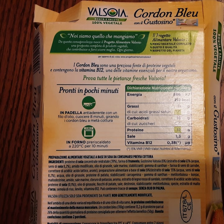 review photo of Valsoia Cordon Bleu con il Gustosino shared by @estbbn on 29 Jun 2022 - review