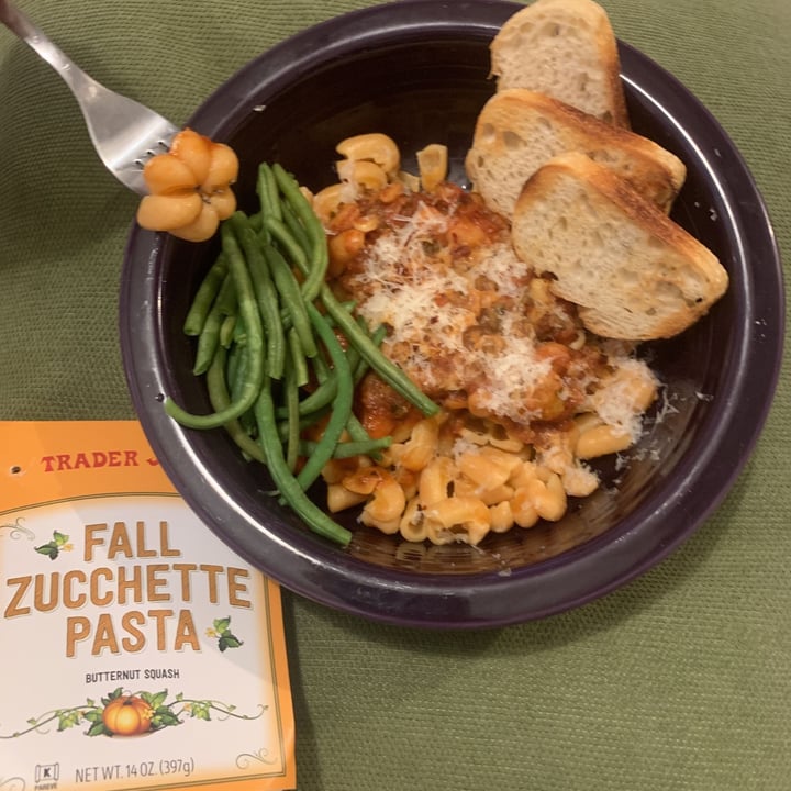 photo of Trader Joe's Fall Zuchette Pasta shared by @bananarosie on  02 Oct 2020 - review