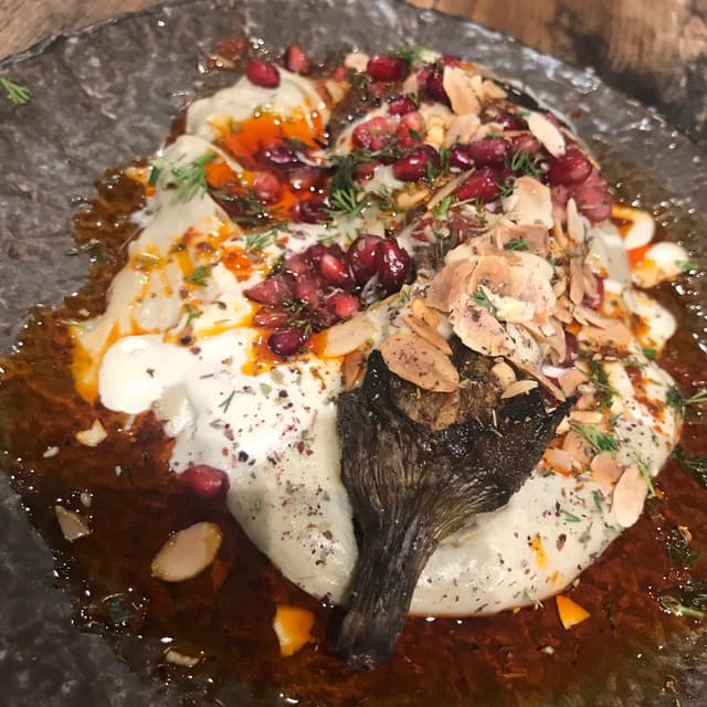 Photo du plat “Berenjena asada entera al carbon”
