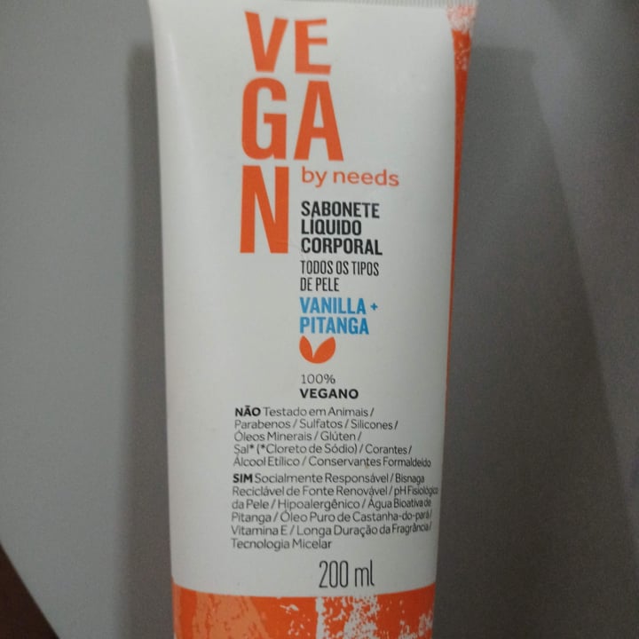 review photo of Vegan by Needs sabonete liquido corporal vanilla + pitanga shared by @erizs on 03 Dec 2022 - review