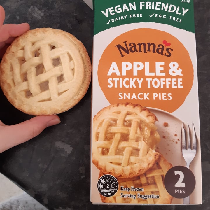 review photo of Nanna’s Apple and sticky toffee snack pies shared by @alexale on 04 Jul 2021 - review