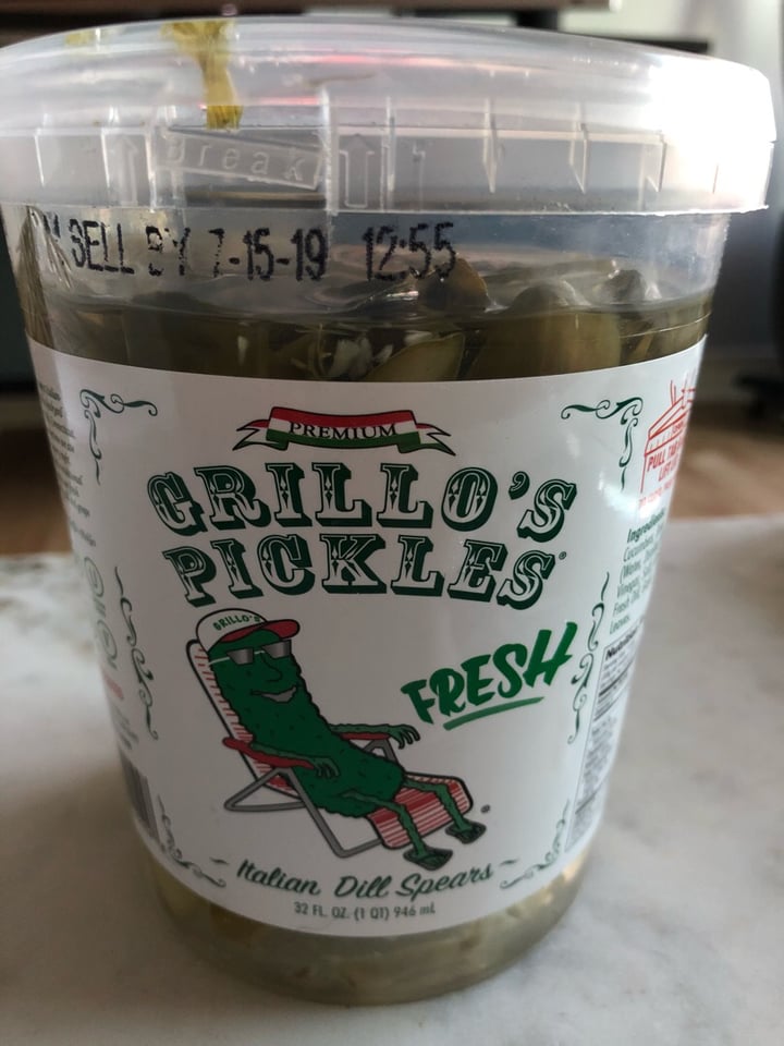 photo of Grillo’s Pickles Grillo’s Pickles Italian Dill Spears shared by @coolcat on  13 Jun 2019 - review