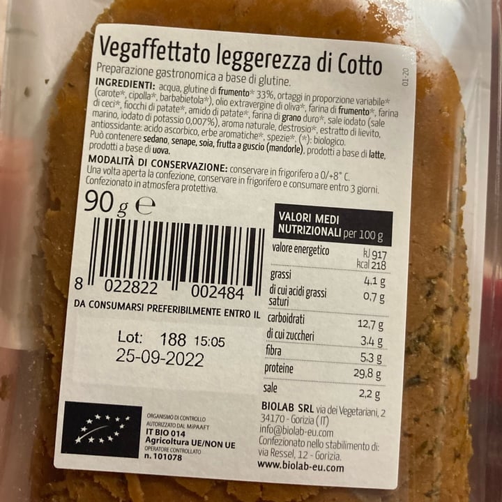review photo of Biolab leggerezza di cotto shared by @psicopompo on 02 Sep 2022 - review