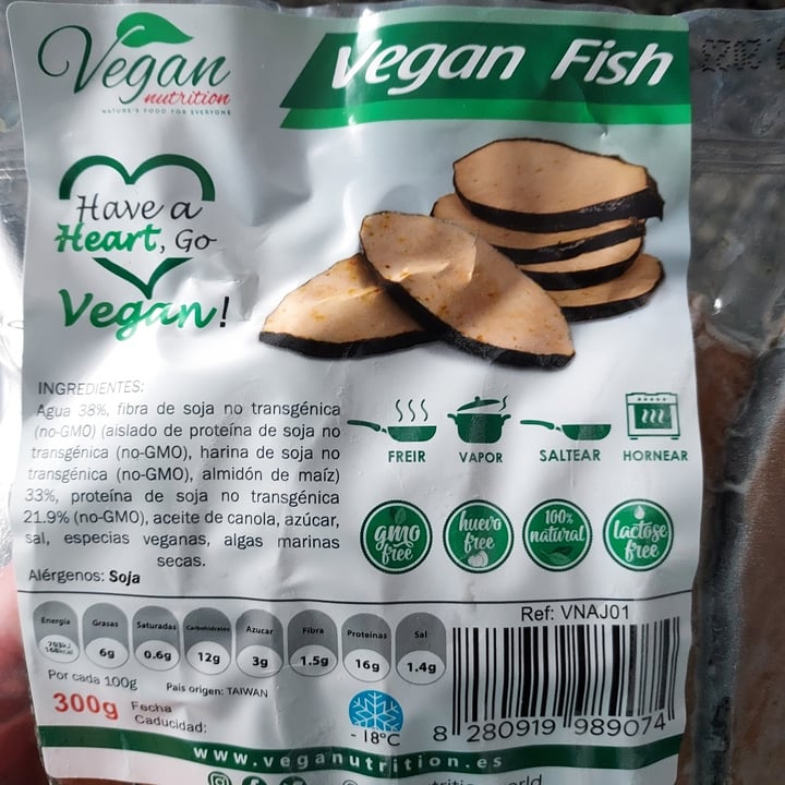 photo of Vegan Nutrition Vegan fish shared by @sabrinamurua on  20 Mar 2022 - review