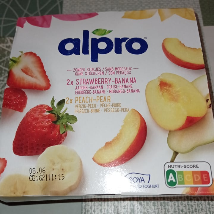 photo of Alpro 2X Strawberry & Banana 2X Peach & Pear Yogurt shared by @veraluxy on  05 May 2022 - review