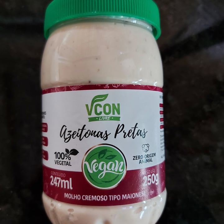 photo of VCON Molho Cremoso Tipo Maionese - Sabor Azeitonas Pretas shared by @cantodafloresta on  28 Aug 2022 - review