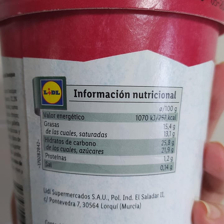 review photo of Vemondo Helado Vegano sabor Cheese-Cake shared by @nutximichu on 07 Sep 2021 - review