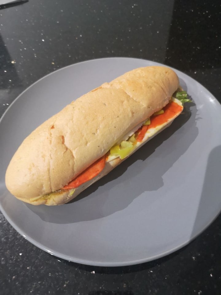 review photo of Wicked Italian style cold cut sub shared by @twowheeledvegan on 16 Feb 2020 - review