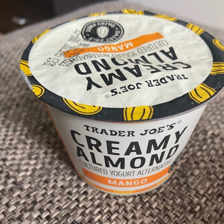 review photo of Trader Joe's Creamy Almond Cultured Yogurt Alternative Mango shared by @-zee on 28 Jun 2021 - review