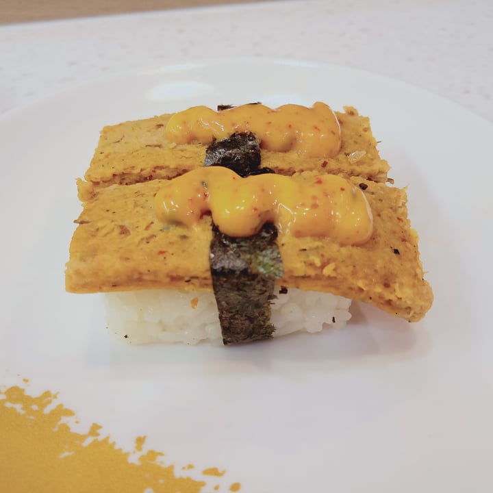 photo of Saute Sushi Spicy otah nigiri shared by @veganspicegirl on  28 Jun 2021 - review