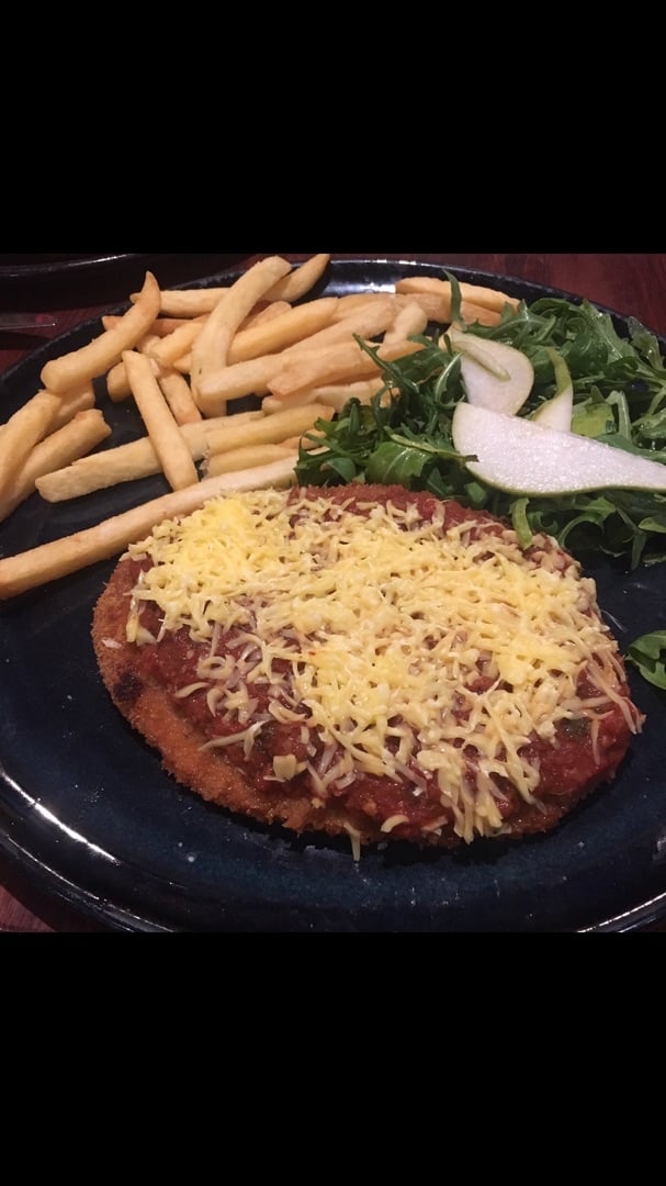 review photo of Fedora's Restaurant Vegan parmy shared by @taylorwhitington on 01 Feb 2020 - review