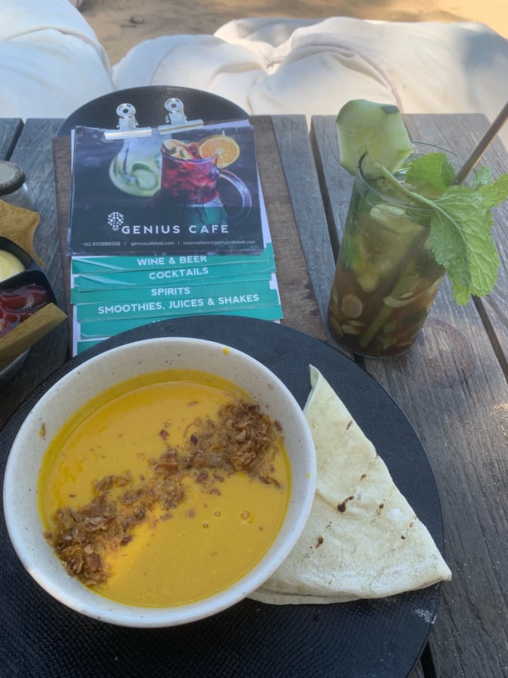 photo of Genius Cafe Sanur Summer yellow soup shared by @petsing on  07 Jun 2019 - review