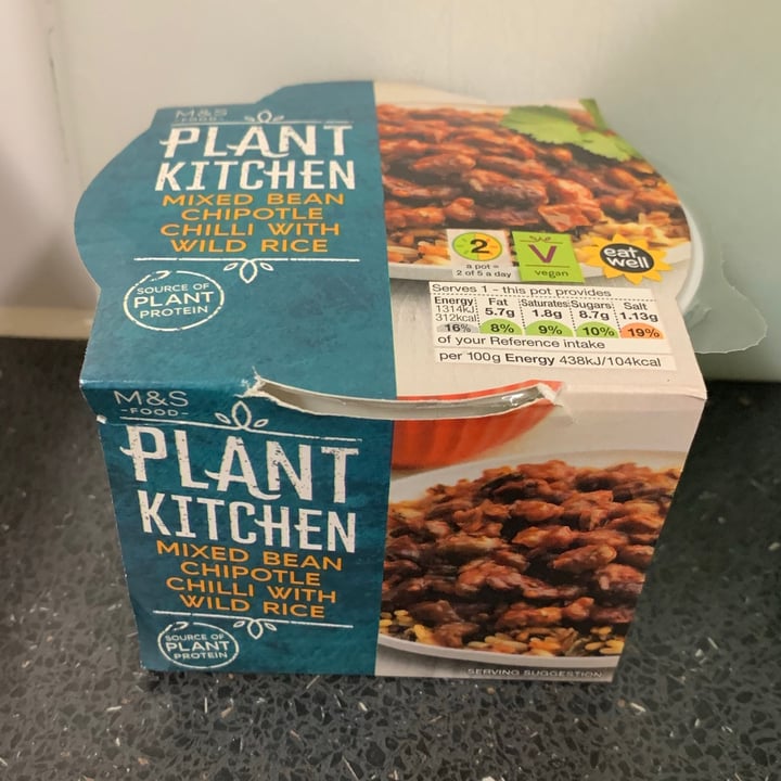 photo of Plant Kitchen (M&S) Mixed bean chipotle chilli with wild rice shared by @tattooedtilly95 on  26 Jan 2021 - review