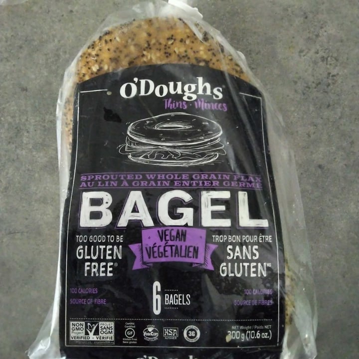 review photo of O’Doughs Sprouted Whole Grain Flax Bagel Thins shared by @jtapw on 15 Nov 2021 - review
