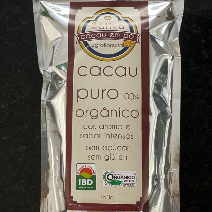 photo of Sattva Alimentos Orgânicos Cacau puro 100% orgânico shared by @adrianazichiaromano on  11 Feb 2022 - review