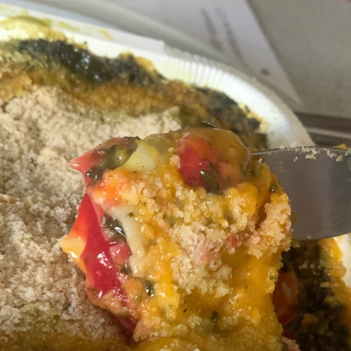 review photo of Zizzi Vegan rainbow lasagne shared by @veganfooduk on 27 Jun 2022 - review