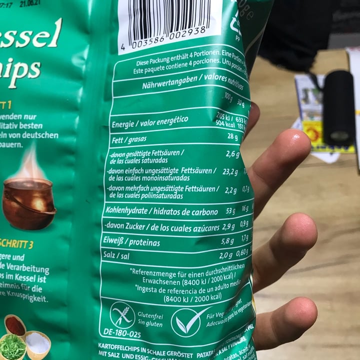 photo of Funny-frisch Kessel Chips Salt & Vinegar shared by @david- on  21 Feb 2021 - review