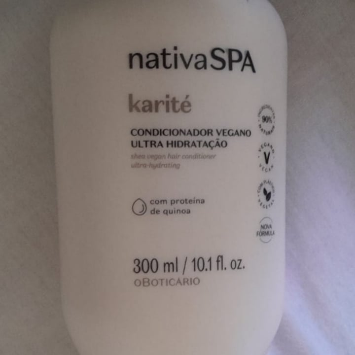 photo of O Boticário Condicionador Vegano Ultra Hidratação Karité shared by @denylisboa on  10 Nov 2022 - review