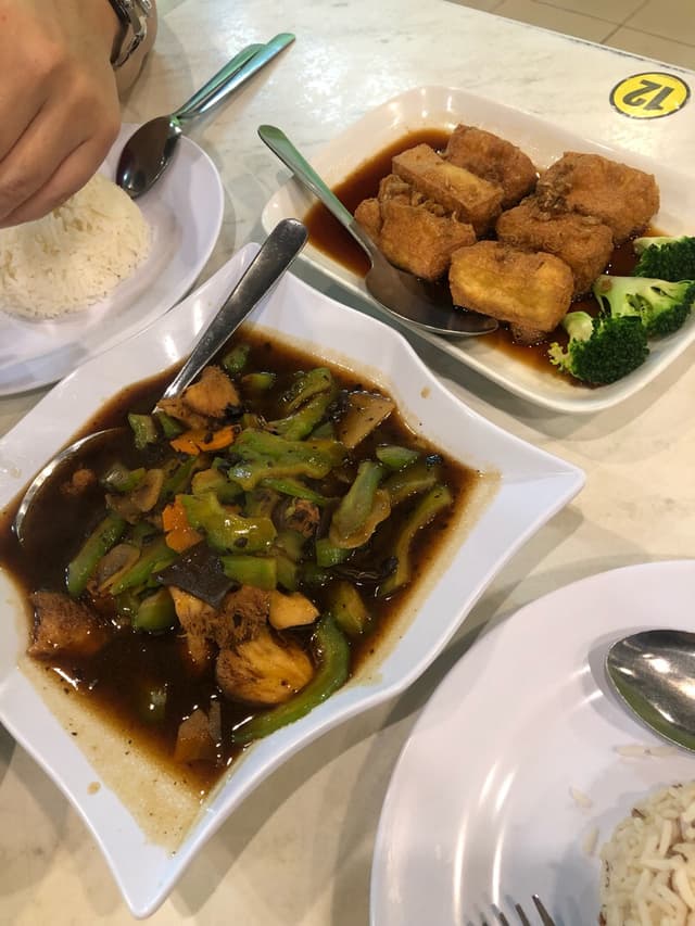 Photo of the dish “Black bean bitter gourd and signature tofu”
