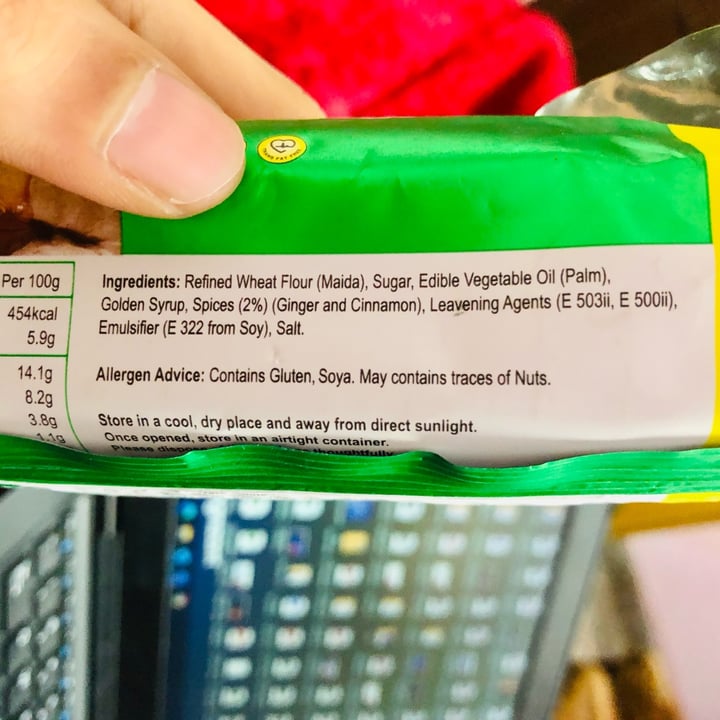 review photo of Unibic Ginger Nut Cookies shared by @vegankaran on 27 Jan 2022 - review