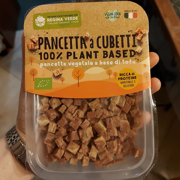 photo of Regina Verde pancetta a cubetti 100% plant based shared by @notacow on  14 Nov 2022 - review