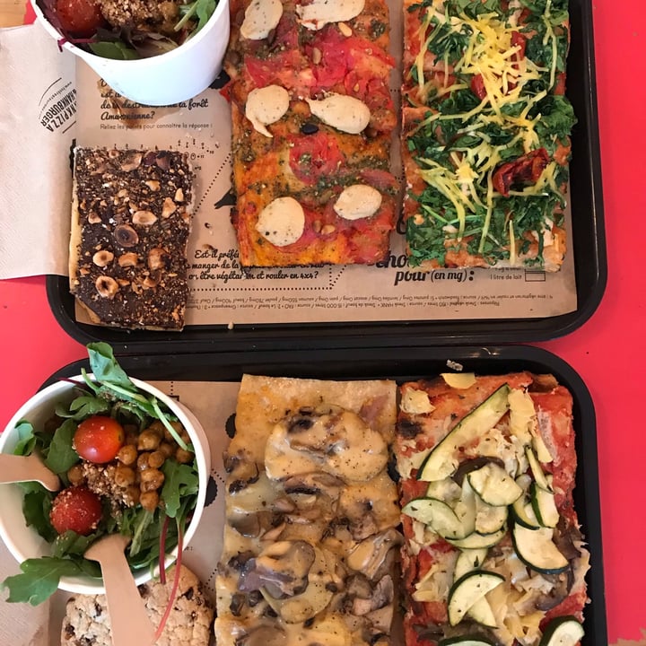 photo of Hank Pizza Menu 2 pizzas (Montagnarde et Spinach) une salade un dessert (Brownie) shared by @francescav on  24 Jul 2021 - review