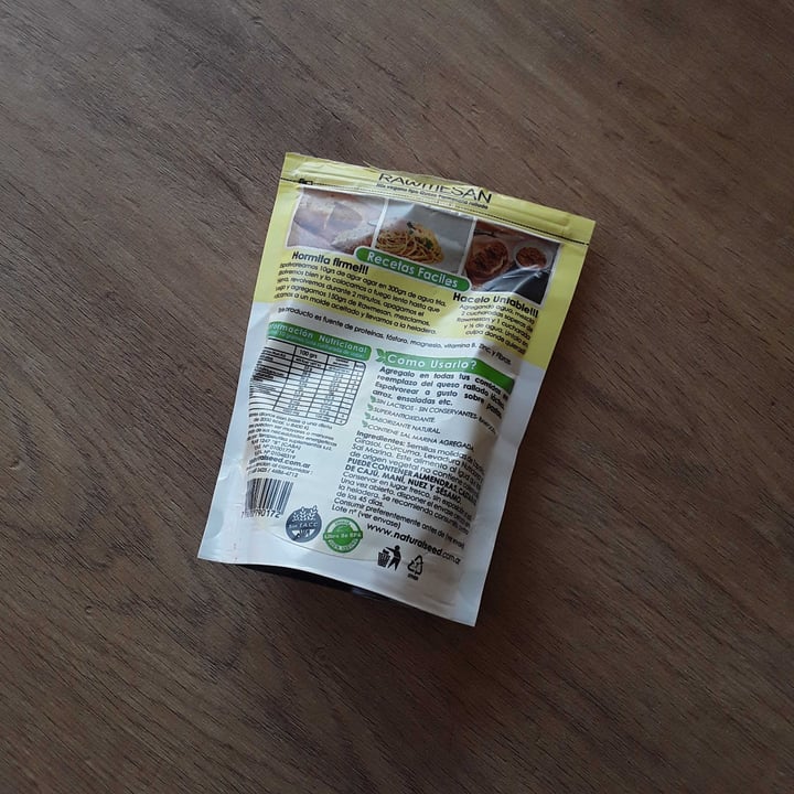 photo of Natural Seed Rawmesan shared by @juanamolina on  26 Aug 2021 - review