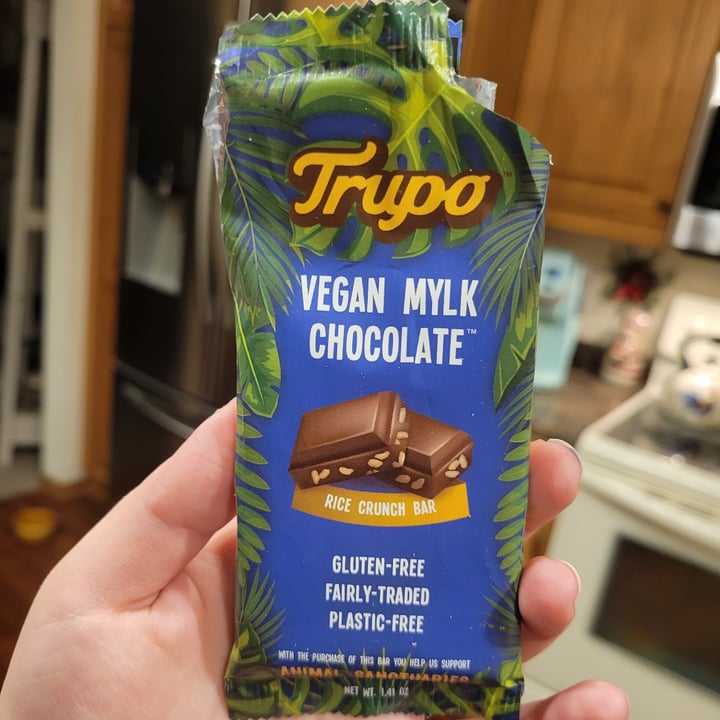 photo of Trupo Treats Vegan Rice Crunch Chocolate Bar shared by @veganwildflower on  20 Jan 2022 - review