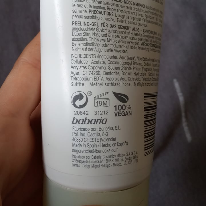 photo of Babaria Gel Facial Exfoliante shared by @emily007 on  10 Jun 2020 - review
