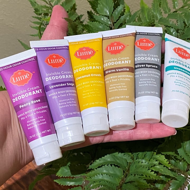 photo of Lume Full Body Deodorant Cream Sampler shared by @socalkitties on  30 May 2022 - review