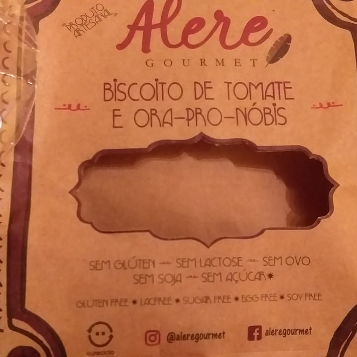 photo of Alere Goumert Biscoito de Tomate e Ora-pro-nóbis shared by @apiperex on  01 Jul 2022 - review