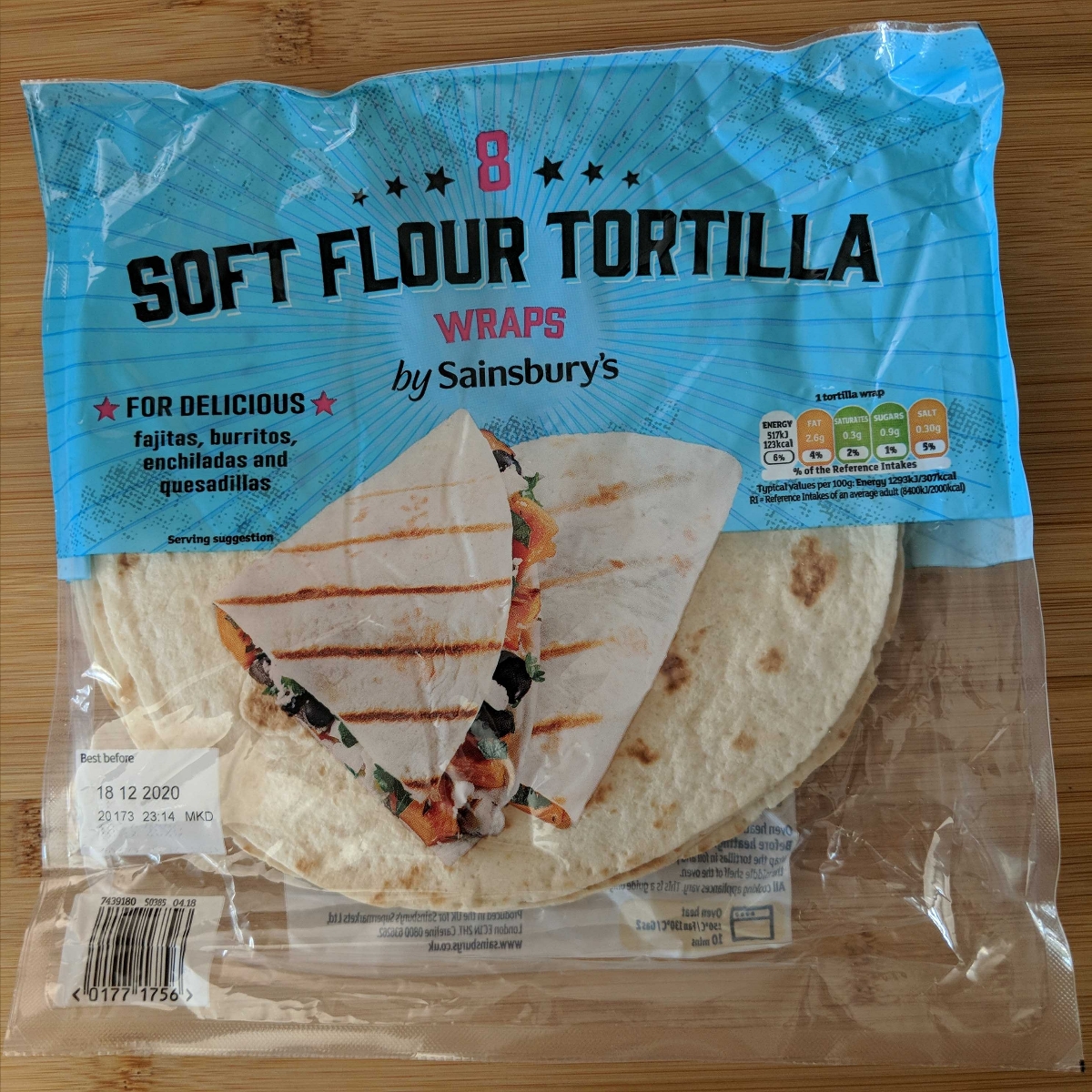 Sainsbury's Soft flour Tortilla Wraps Reviews abillion