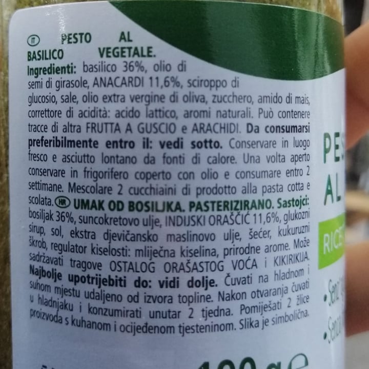 photo of Fior di Natura pesto al basilico shared by @floriana97 on  12 Jun 2022 - review