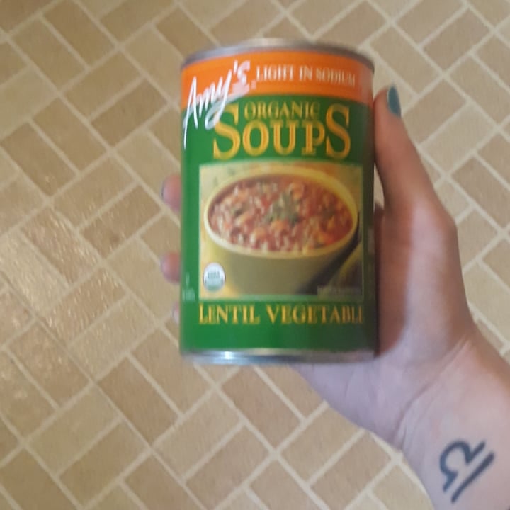 photo of Amy’s Amy's Organic Lentil Vegetable Soup shared by @hannahamell on  19 Jun 2021 - review