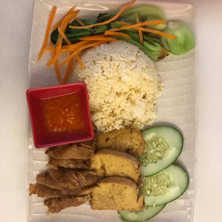 photo of Red Apple Veggie Café chicken rice shared by @veggieoty on  24 Sep 2020 - review
